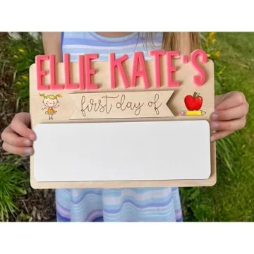 Personalized First Day of School Sign for Lasting Memories