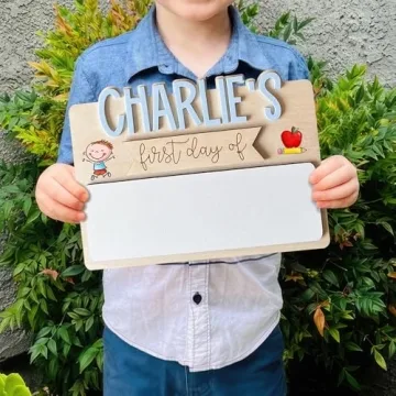 Personalized First Day of School Sign for Lasting Memories