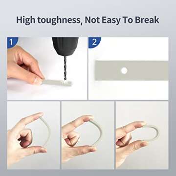 ANYCUBIC Tough Resin 2.0, 3D Printer Resin with Upgraded High Toughness and High Precision, 365-405nm Fast Curing 3D Resin for 4K 8K LCD/DLP/SLA 3D Printing (Clear, 1kg)