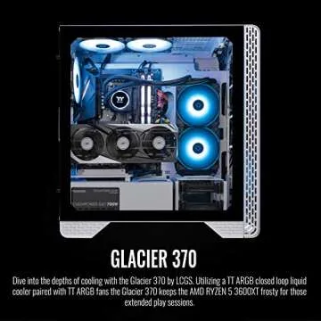 Thermaltake Glacier 370 Liquid-Cooled Gaming Desktop