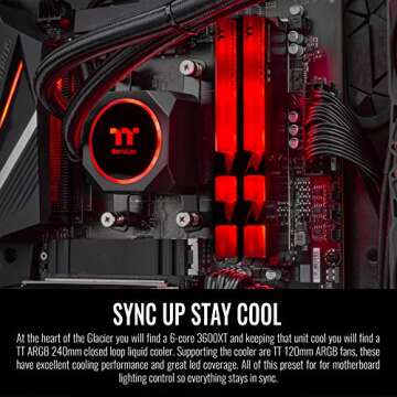 Thermaltake Glacier 370 Liquid-Cooled Gaming Desktop