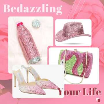 1500PCS 6mm Resin Rhinestones Bulk for Crafting (Dark Pink), Flatback Bedazzling Crystals for Crafts DIY Nail Decoration, Gems Charms for Tumbler Shoes Clothing Fabric with Pickup Pen and Tweezers