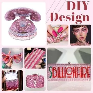 1500PCS 6mm Resin Rhinestones Bulk for Crafting (Dark Pink), Flatback Bedazzling Crystals for Crafts DIY Nail Decoration, Gems Charms for Tumbler Shoes Clothing Fabric with Pickup Pen and Tweezers