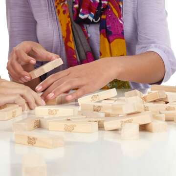 Jenga Classic Game by Hasbro - Fun & Strategy for All