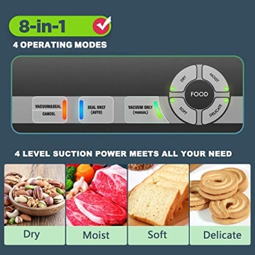 POTANE Precision Vacuum Sealer - 8-in-1 Food Preserver