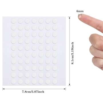 JANYUN Double Sided Sticky Dots Stickers Removable Round Putty Clear Sticky Tack No Trace Sticky Put...