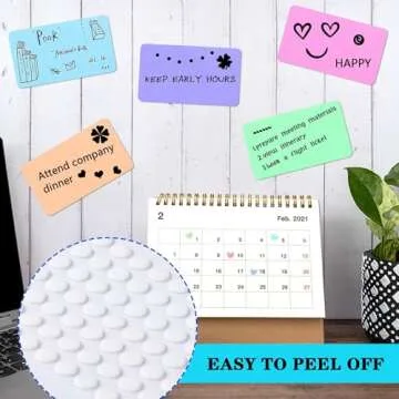 JANYUN Double Sided Sticky Dots Stickers Removable Round Putty Clear Sticky Tack No Trace Sticky Putty Waterproof Small Stickers for Festival Decoration (6mm, Clear, 280)