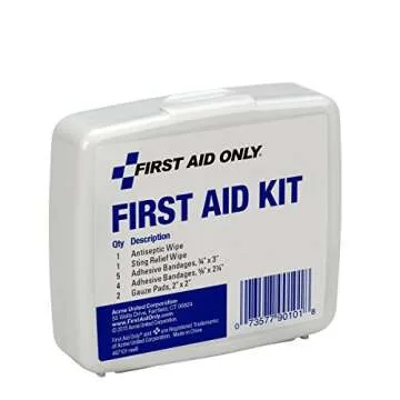 First Aid Only PhysiciansCare On-The-Go Emergency First Aid Kit for Home, Work, and Travel, 13 Pieces