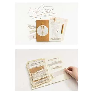 114 Pcs Junk Journal Pages Vintage Ephemera Pack Kraft Paper, Junk Journal Vintage Paper for Scrapbooking and Decoupage