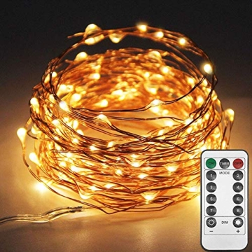 Twinkle Star 100LED Fairy Lights USB Remote 8 Modes