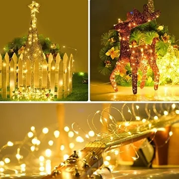 Twinkle Star 100LED Fairy Lights USB Remote 8 Modes