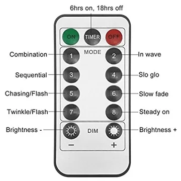 Twinkle Star 100LED Fairy Lights USB Remote 8 Modes