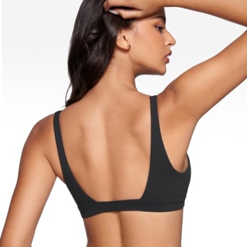 INGIA Deep V-Neck Sports Bra for Yoga & Daily Use