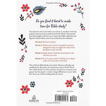 The 5-Minute Bible Study Journal for Women