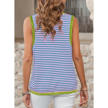 Shop Dokotoo Striped Summer Tops for Women, Casual Knit Top