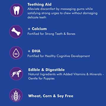 N-Bone Puppy Teething Ring Pumpkin Flavor 7.2 Oz/(6 Count)