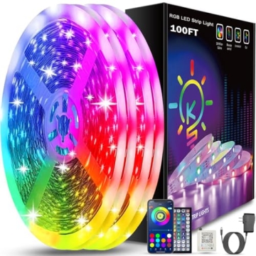 Keepsmile 100ft LED Strip Lights with App Control