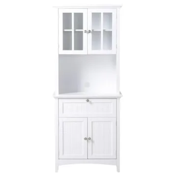 American Furniture Classics 25504 White Hutch Cabinet