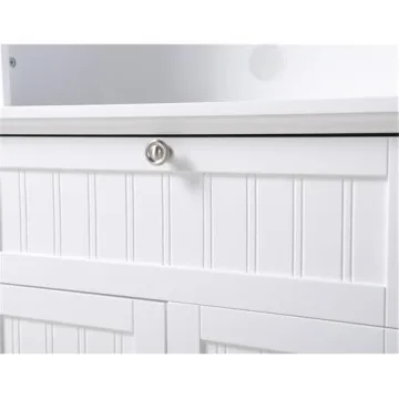 American Furniture Classics 25504 White Hutch Cabinet