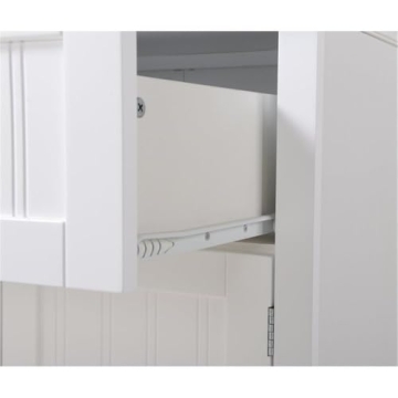 American Furniture Classics 25504 White Hutch Cabinet