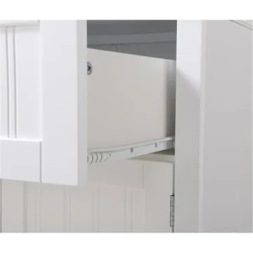 American Furniture Classics 25504 White Hutch Cabinet
