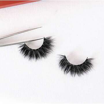 Newcally 18MM Dramatic Fluffy Faux Mink Eyelashes