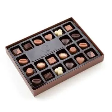 CARIANS Chocolate Gift Box, Box of Candy, Assorted Luxury Premium Pralines Gourmet Chocolate Gift Basket, Dark, Milk & Truffles, Great for Gift Giving