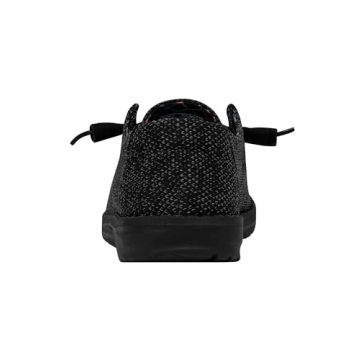 Hey Dude Wendy Sox Micro Total Black Stylish Comfort