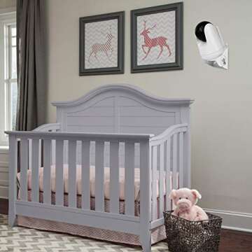 Uogw Baby Monitor Mount Compatible with VAVA Baby Monitor Camera VA-IH006 / VA-IH009 / Hipp Baby Mon...