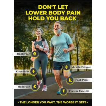 Premium Anti-Fatigue Shoe High Arch Support Insoles Men Women - Plantar Fasciitis Inserts - Orthotic...