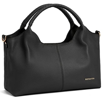 BOSTANTEN Genuine Leather Purses for Women Designer Handbags Crossbody Shoulder Bags Top Handle Satc...