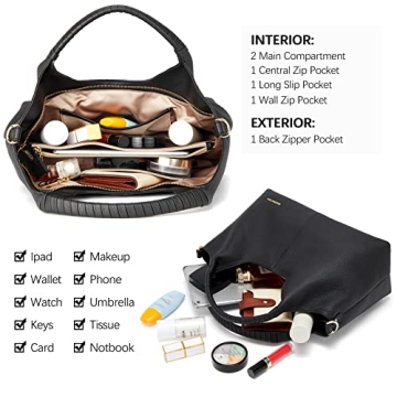 BOSTANTEN Genuine Leather Handbags for Women - Stylish Purse