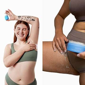 Bushbalm Ingrown Hair and Razor Bumps 2 Step Routine - Moisturize and Soothe - Nude Ingrown Hair Oil...