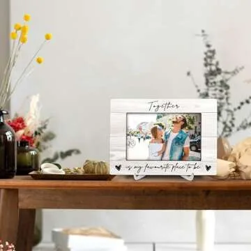 Luipk Couple 8x6 Picture Frames, Engagement Wedding Gifts Photo Frame, Anniversary Couple Gifts for ...