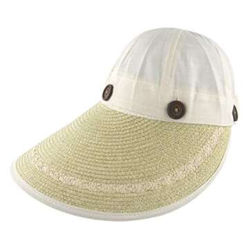 Stylish Women's Wide Brim Floppy Cap - Packable Sun Hat for Summer UV Protection
