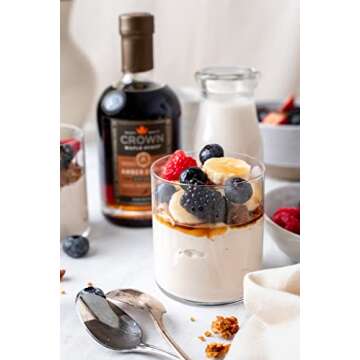 Crown Maple Amber Color Organic Maple Syrup 12.7 Fl OZ