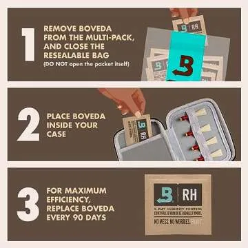 Boveda 49% RH Humidity Control Packs for Woodwinds