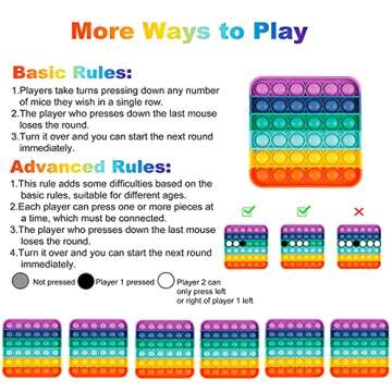 Genovega 6 Packs Fidget Toys Gifts for Boys Girls Kids, Classroom Tools Aids Push Bubble Sensory Par...