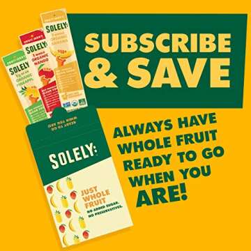 SOLELY Organic Fruit Jerky Varieties - Healthy Snacks