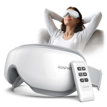 RENPHO Eye Massager - Remote Control Relief for Eye Strain