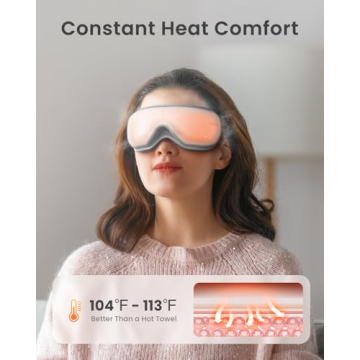 RENPHO Eye Massager with Remote for Eye Strain Relief