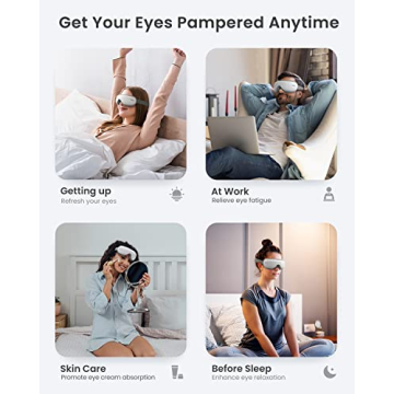 RENPHO Eye Massager with Remote for Eye Strain Relief