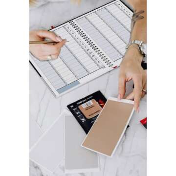 Hourly Appointment Book, Scheduling Book, Daily Schedule Planner with 15 Minutes Increments, Busines...