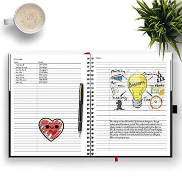 Hourly Appointment Book, Scheduling Book, Daily Schedule Planner with 15 Minutes Increments, Business Appointment Book for Multiple Schedules, Business Planner, Undated, 2 Years, Large, HARDCOVER