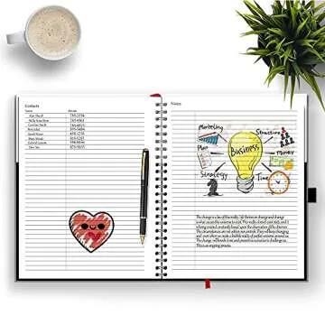 Hourly Appointment Book, Scheduling Book, Daily Schedule Planner with 15 Minutes Increments, Business Appointment Book for Multiple Schedules, Business Planner, Undated, 2 Years, Large, HARDCOVER