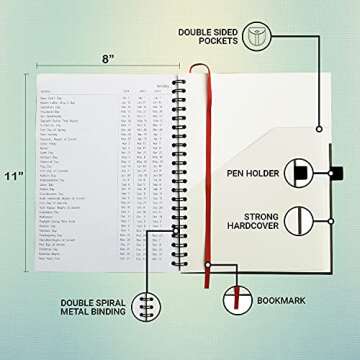 Hourly Appointment Book, Scheduling Book, Daily Schedule Planner with 15 Minutes Increments, Business Appointment Book for Multiple Schedules, Business Planner, Undated, 2 Years, Large, HARDCOVER