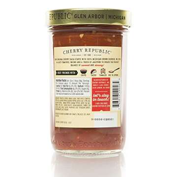 Cherry Republic Original Cherry Salsa - Medium Heat Salsa Mix with Authentic Michigan Cherries - Swe...