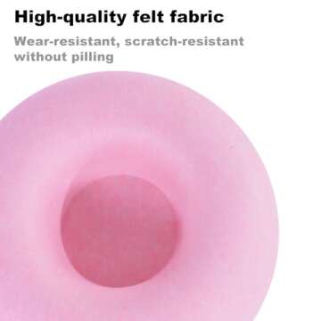 Large Cat Tunnel Bed for Indoor Cats with 3 Toys, Scratch Resistant Donut Cat Bed, Up to 30 Lbs (L 24x24x11, Pink)