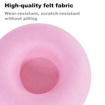 Large Cat Tunnel Bed for Indoor Cats with 3 Toys, Scratch Resistant Donut Cat Bed, Up to 30 Lbs (L 24x24x11, Pink)