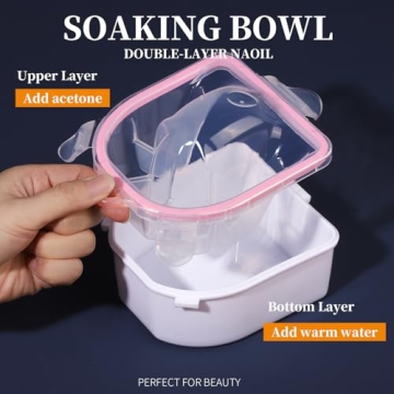 Teenitor Nail Soaking Bowl Kit for Easy Nail Removal